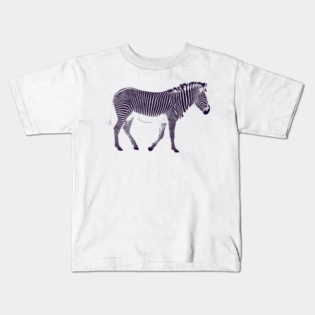 Zebra Stripes Kids T-Shirt by Kristal Stittle